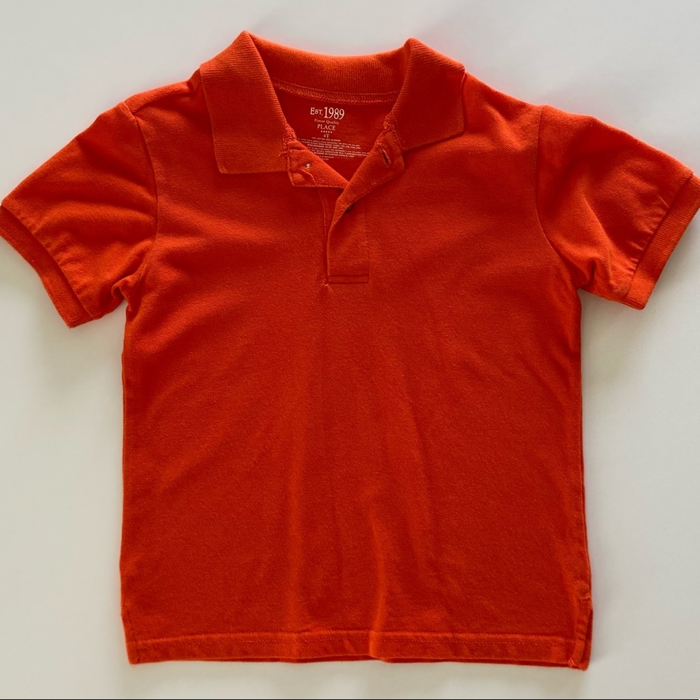 TCP Boys Orange Polo Short Sleeve shirt 4T